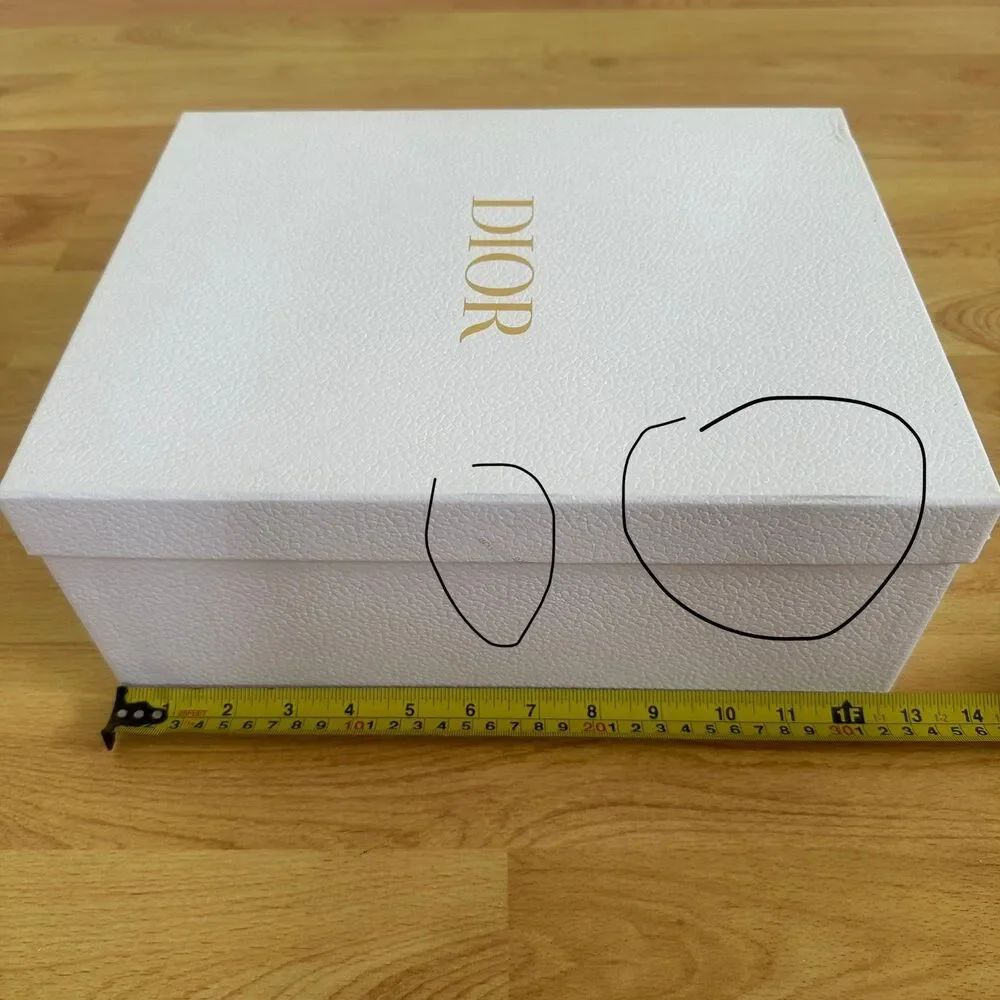 Dior EMPTY shoe box - white medium gift box, L 12.75